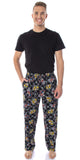 Nintendo Men's Mario Kart Checkered Flag Race Soft Touch Cotton Pajama Pants