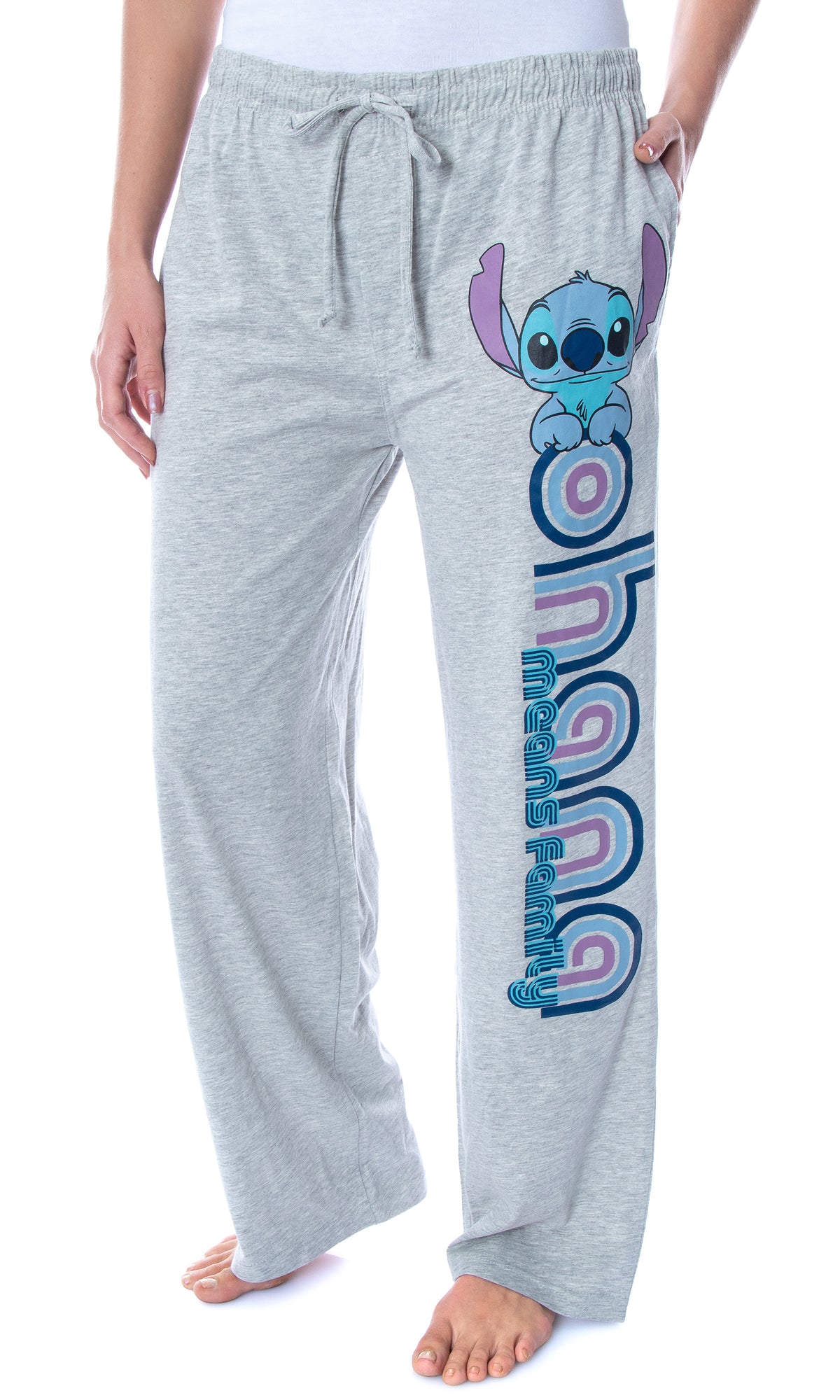 Disney Women's Lilo & Stitch Ohana Soft Touch Cotton Pajama Pants