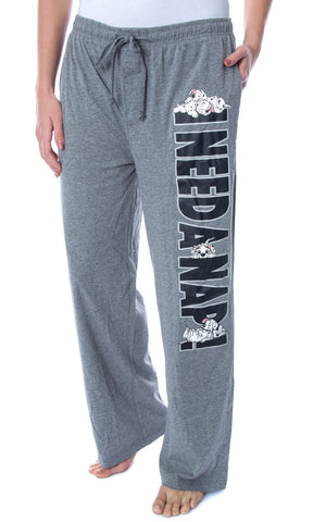 Disney Women's 101 Dalmatians I Need A Nap Soft Touch Cotton Pajama Pants