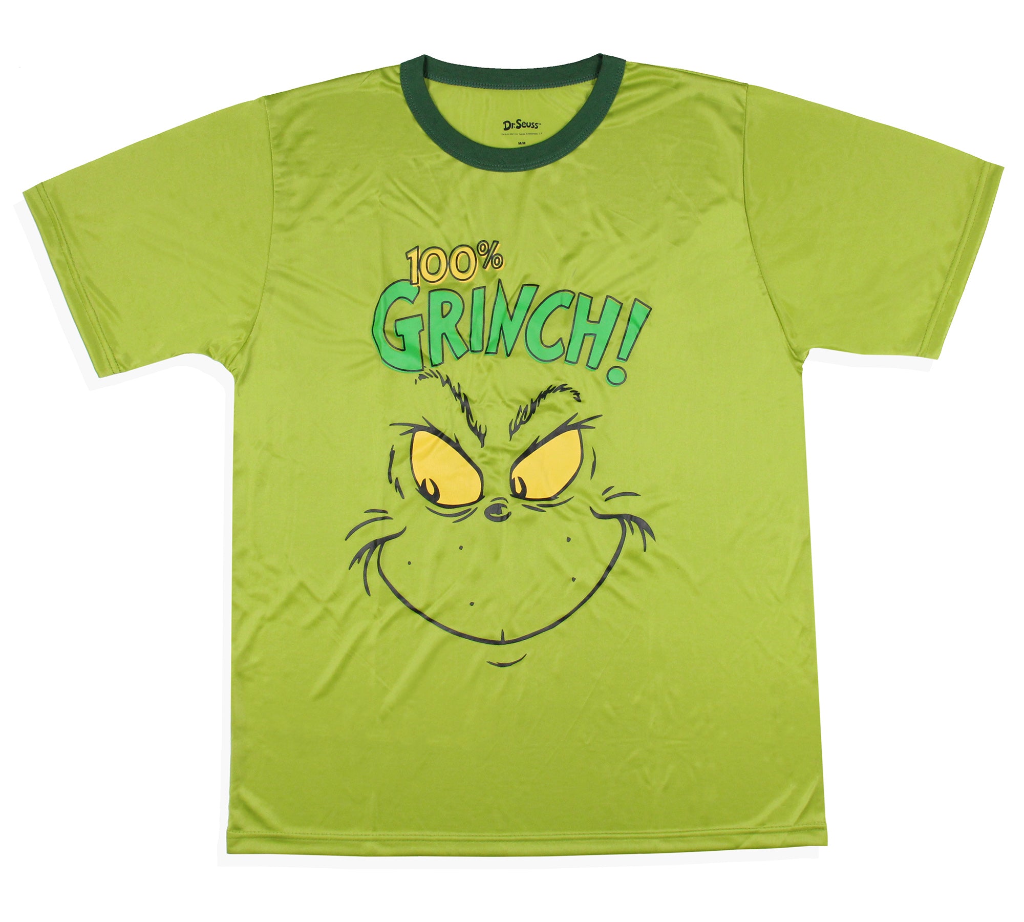 Dr. Seuss GRINCH Men's Pajama Pants Shirt and Socks 3 Piece Pajama Set