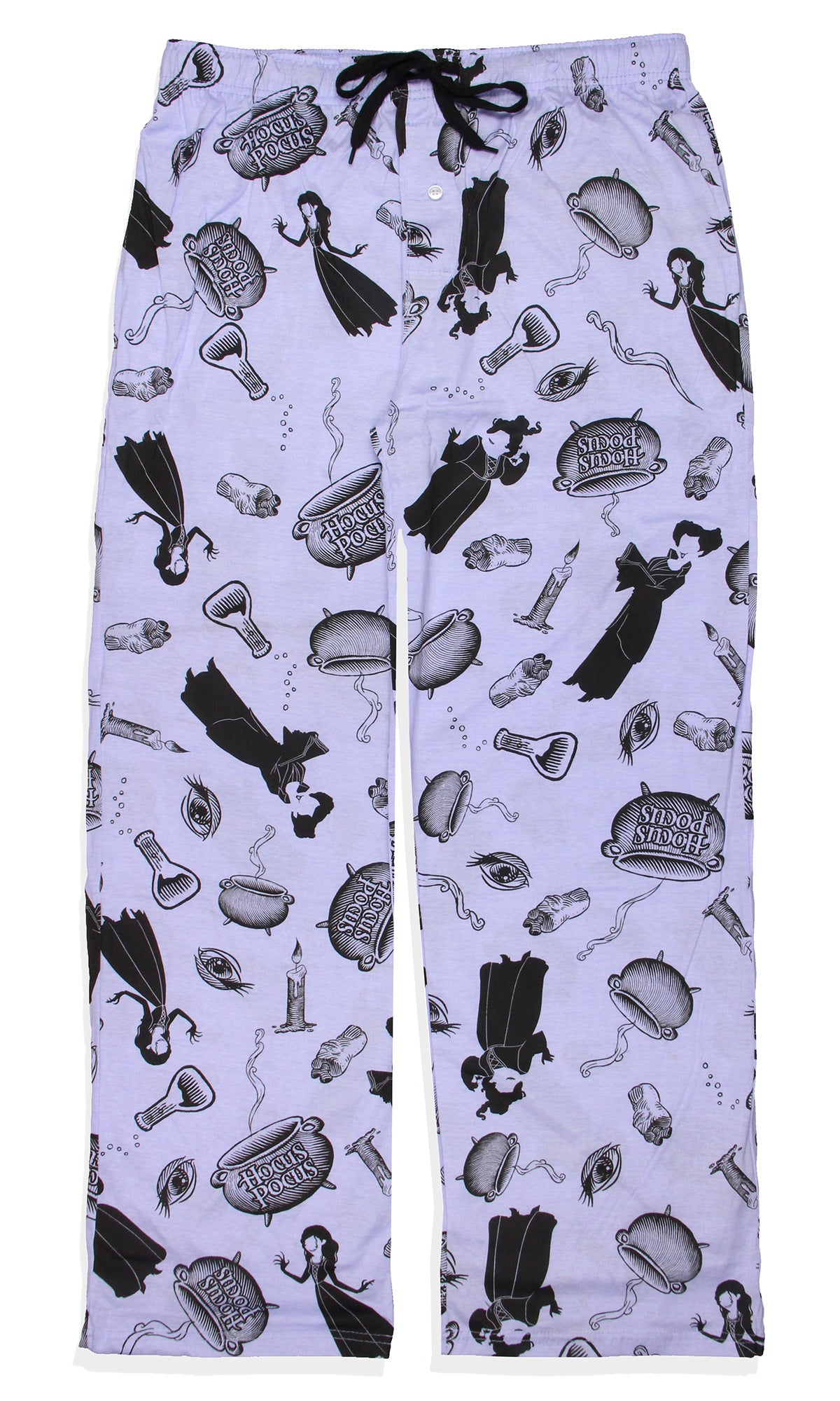 Hocus Pocus Adult Sanderson Sisters Candle Cauldron Lounge Pajama Pants