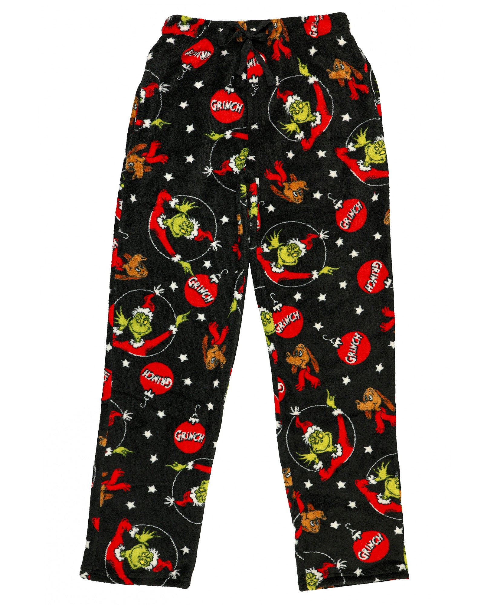 Dr. Seuss The Grinch Pajama Pants Men's Ornament Print Lounge Bottoms