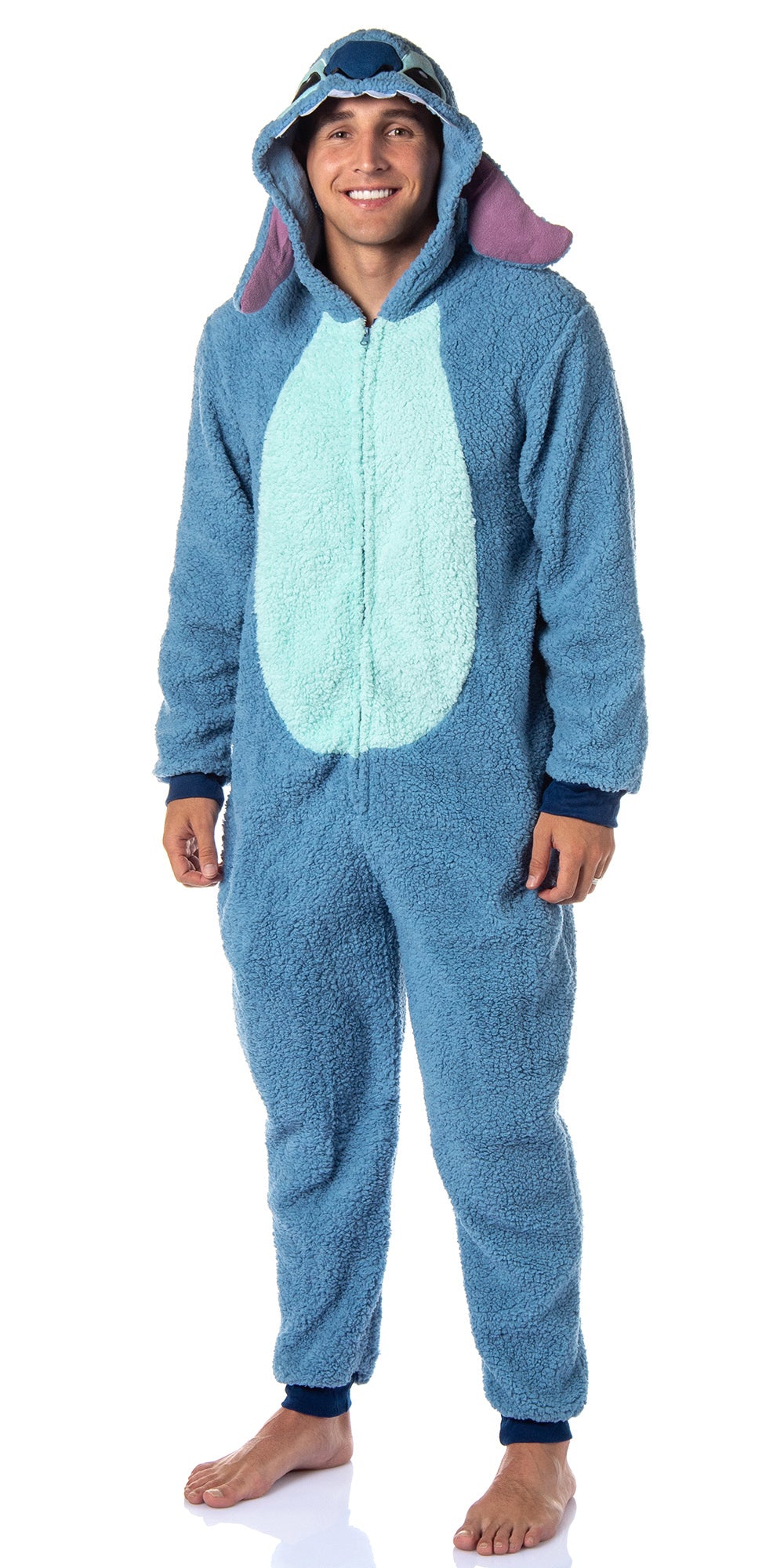 Disney Lilo & Stitch Adult Unisex Stitch Costume Sherpa Union Suit