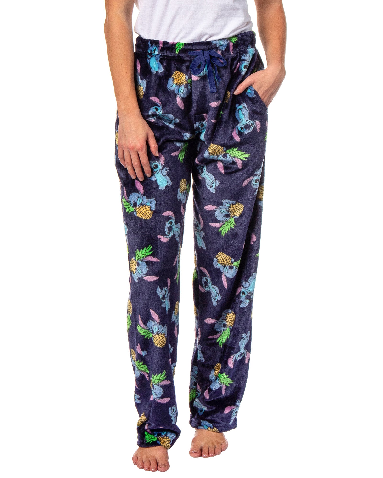 Disney Lilo & Stitch Pajama Pants Pineapple Adult Super Minky Lounge Pants