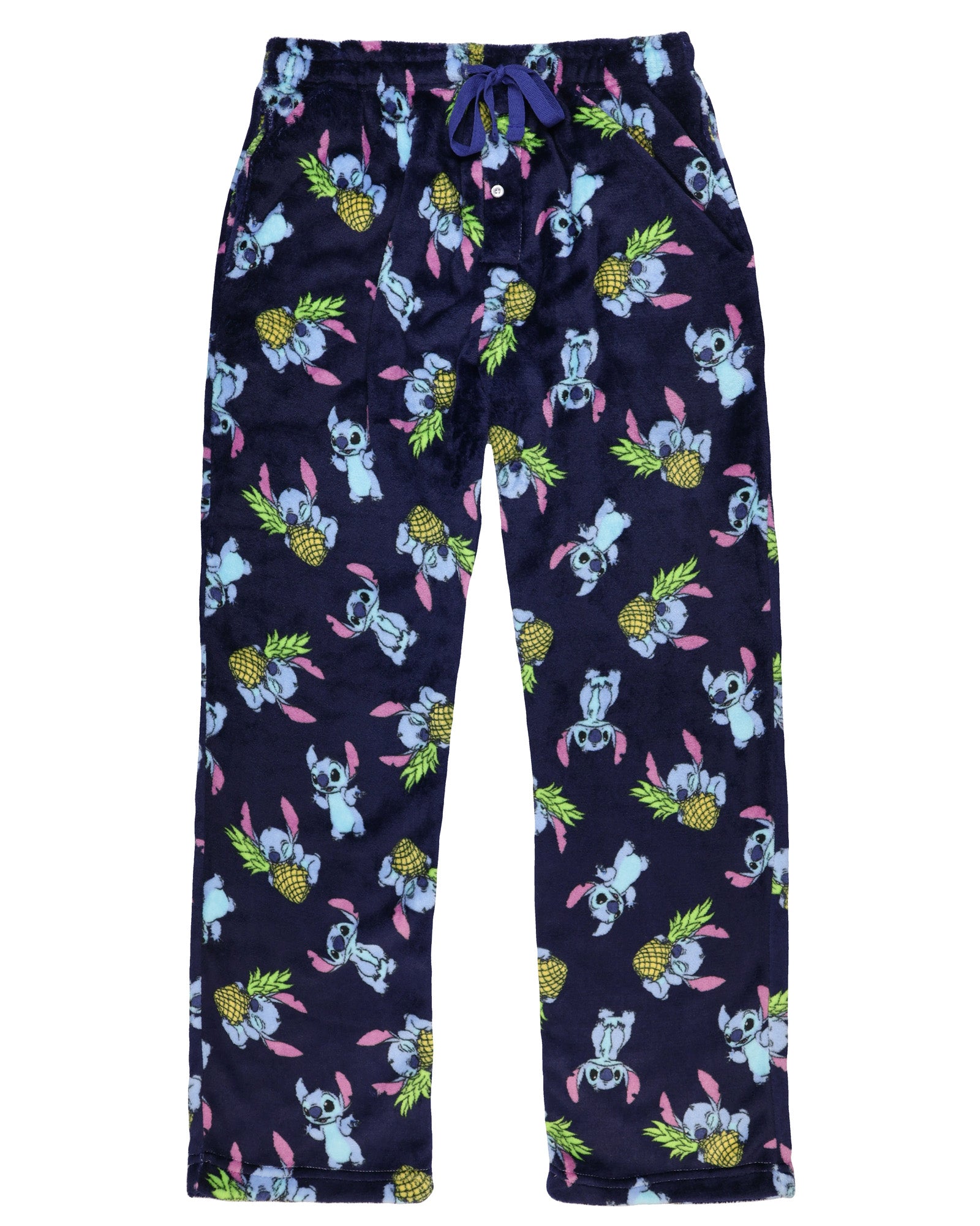 Disney Lilo & Stitch Pajama Pants Pineapple Adult Super Minky Lounge Pants