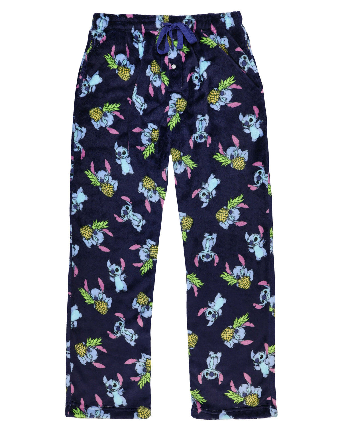 Disney Lilo & Stitch Pajama Pants Pineapple Adult Super Minky Lounge Pants