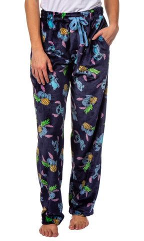 Disney Lilo & Stitch Pajama Pants Pineapple Adult Super Minky Lounge Pants