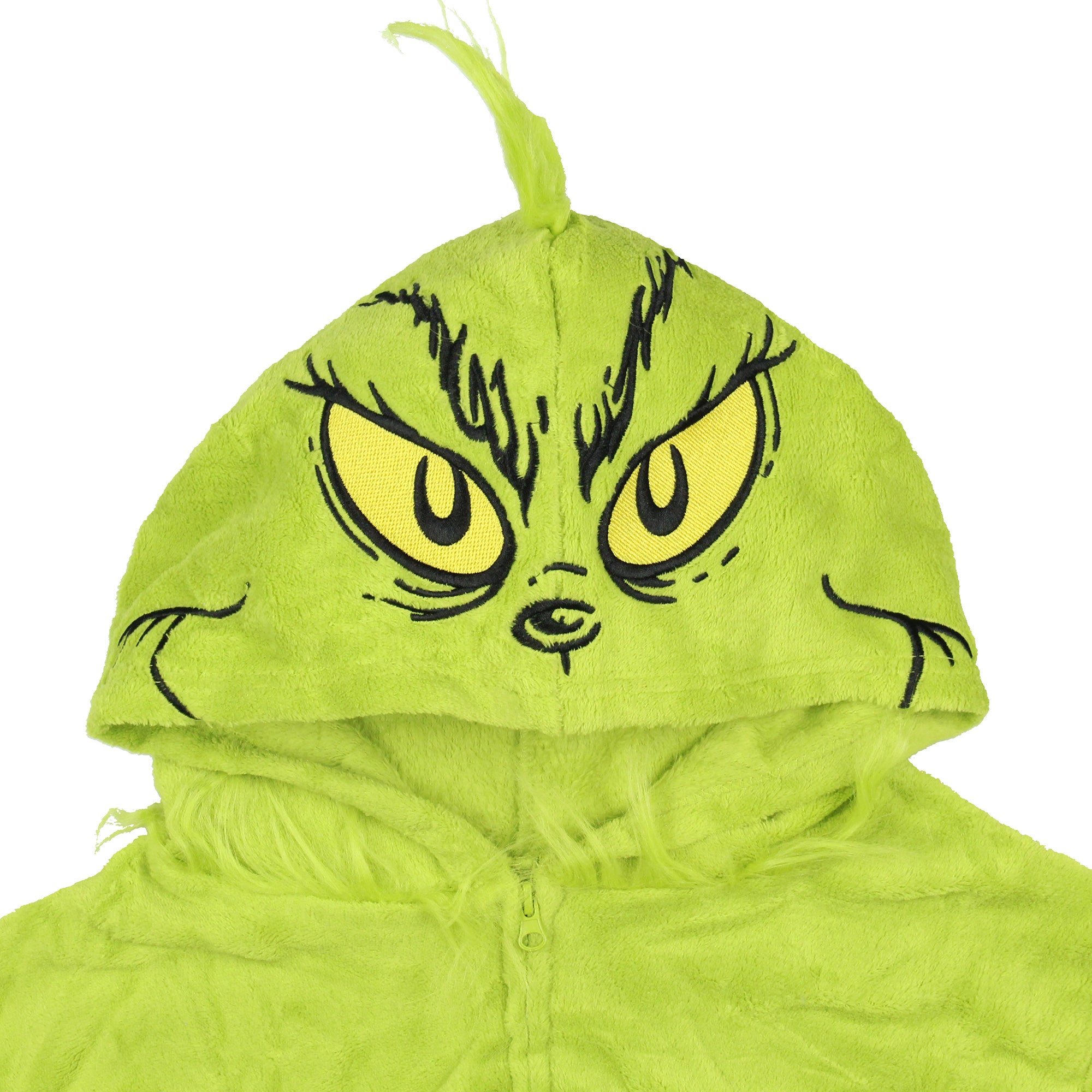 Dr. Seuss GRINCH Who Stole Christmas Hooded Costume Pajama Union Suit