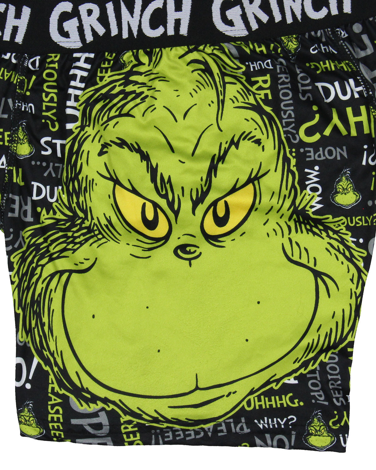 How the Grinch Stole Christmas Men's All-Over Grinch Quotes Boxer Briefs