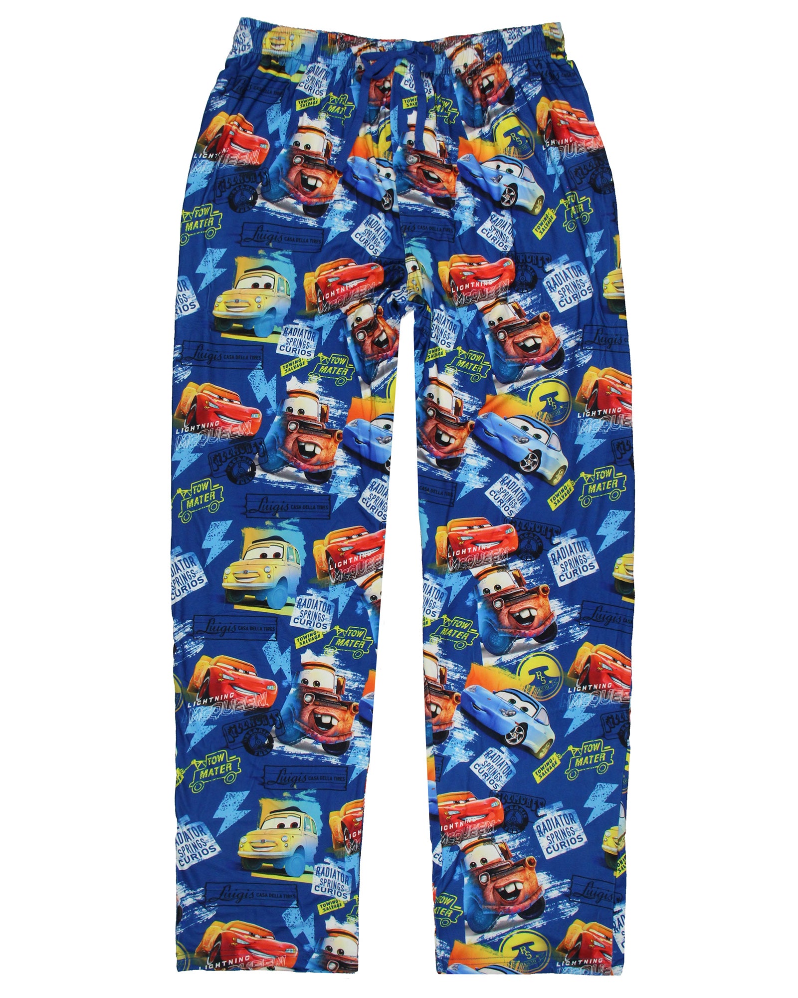 Disney's Cars Men's Radiator Springs Character Pajama Lounge Pants Sleepwear