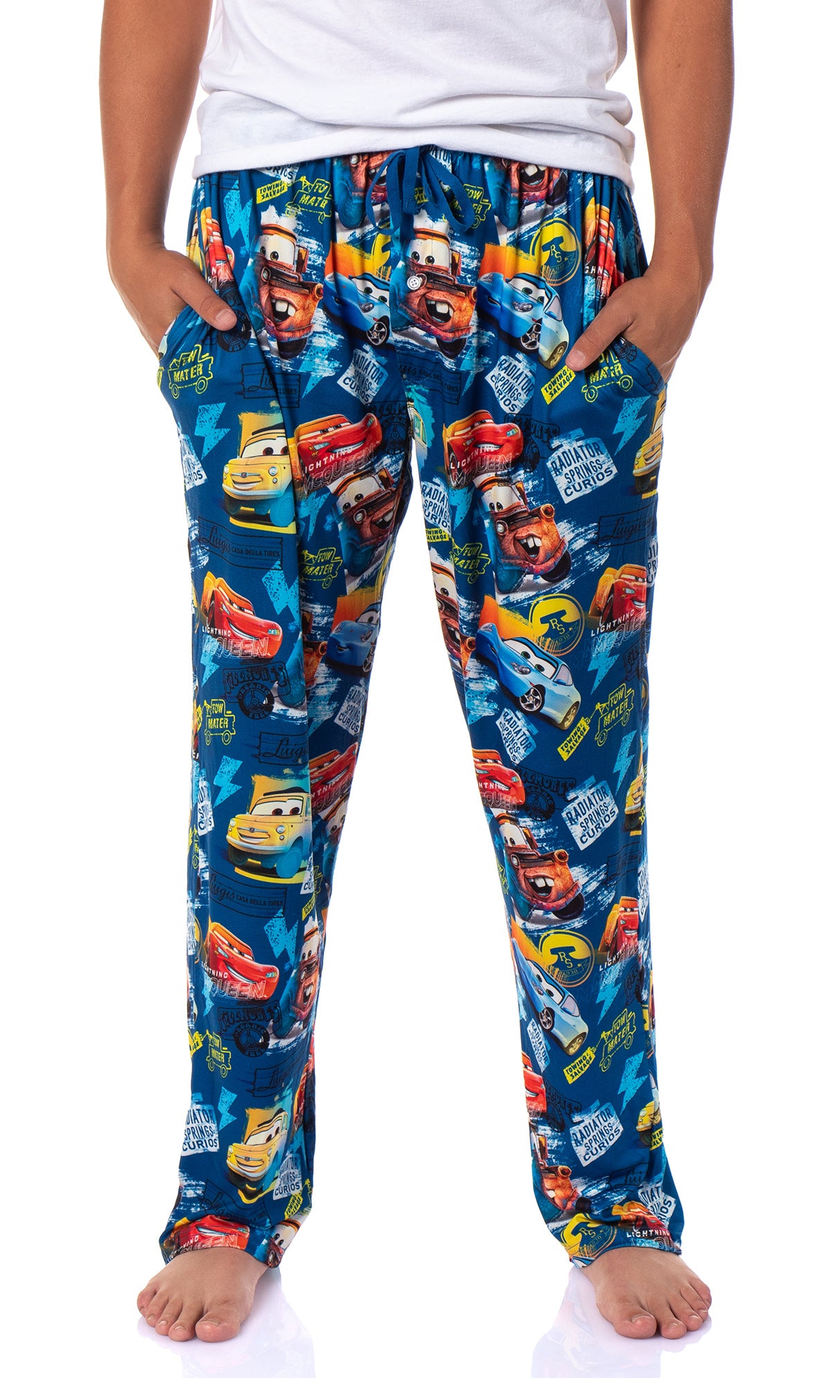 Disney's Cars Men's Radiator Springs Character Pajama Lounge Pants Sleepwear