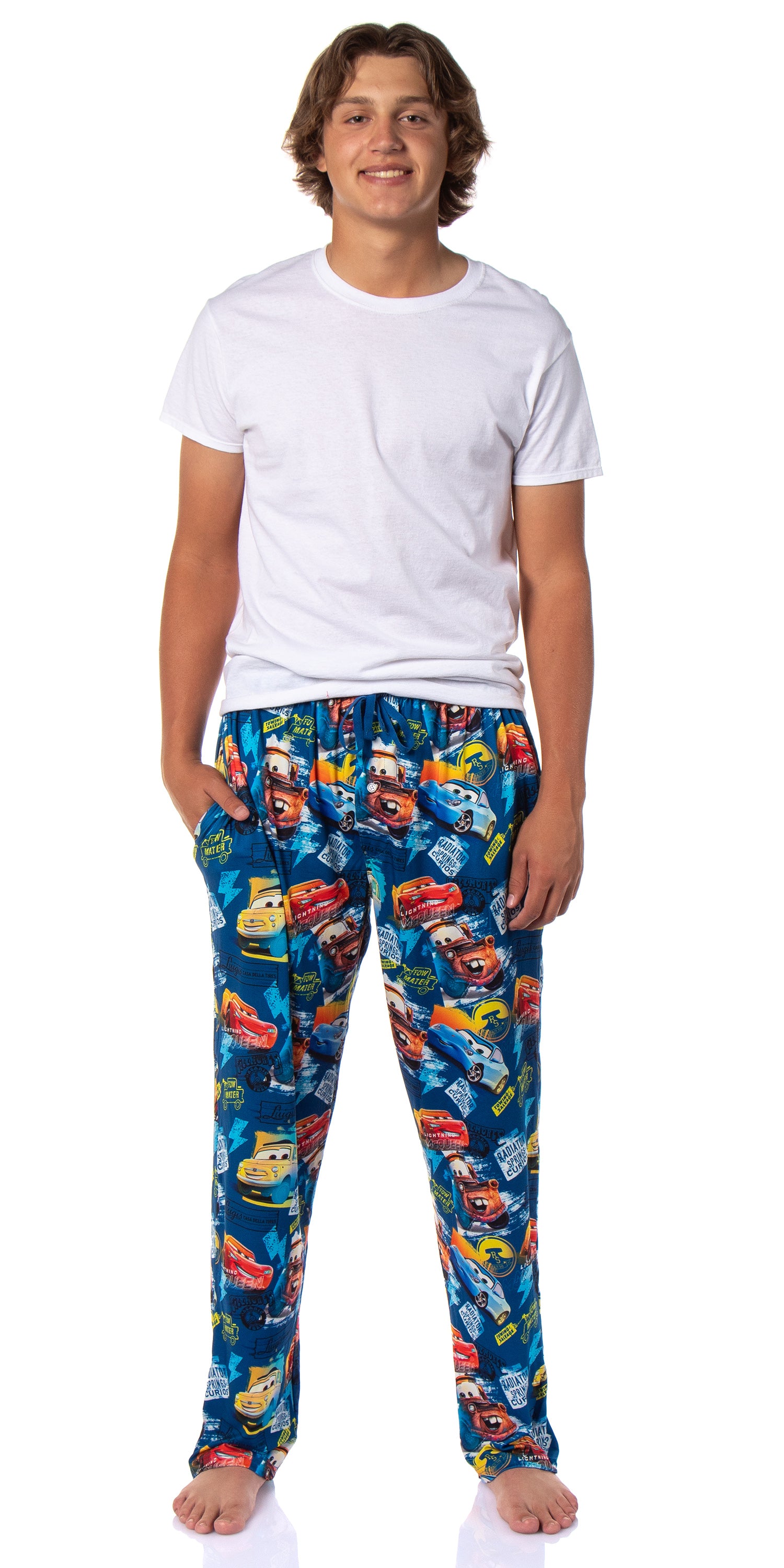 Disney's Cars Men's Radiator Springs Character Pajama Lounge Pants Sleepwear