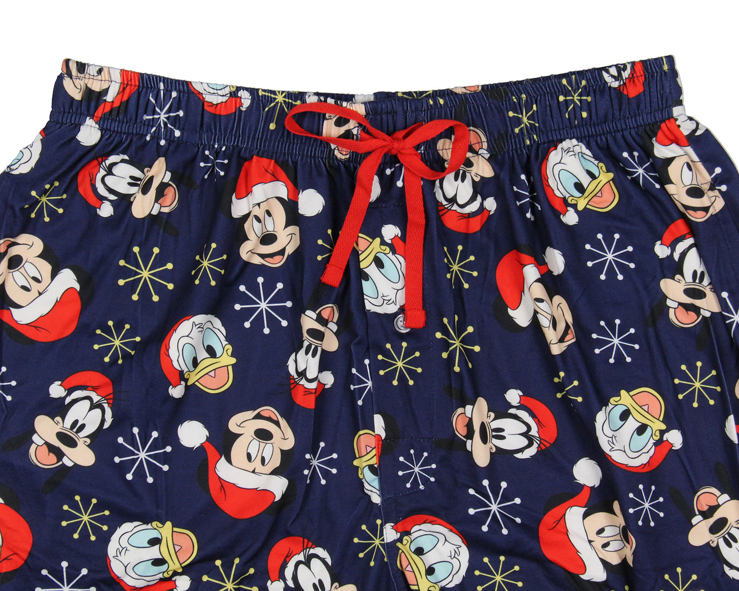 Disney Men's Mickey and Friends Santa Hat AOP Lounge Sleep Pajama Pants
