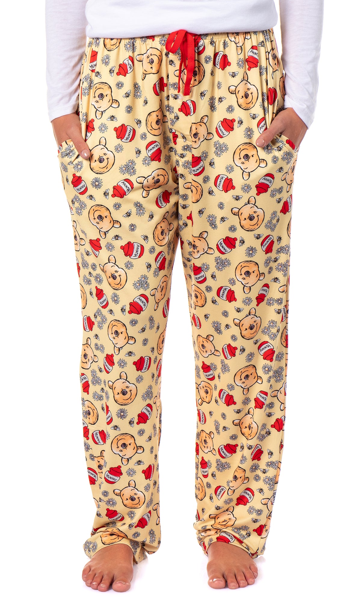 Disney Winnie The Pooh Women's Hunny Pot Daisy Lounge Pajama Pants