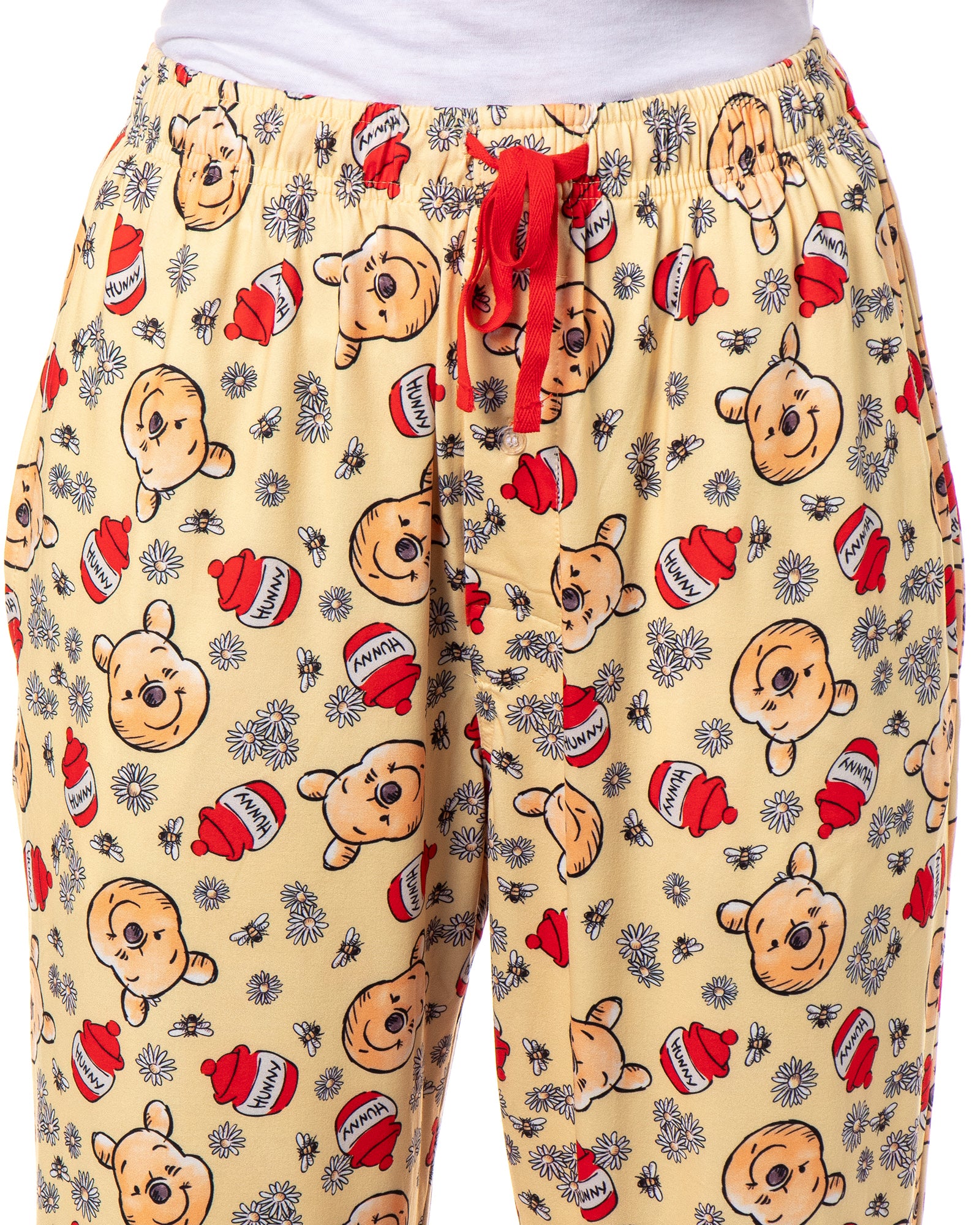 Disney Winnie The Pooh Women's Hunny Pot Daisy Lounge Pajama Pants