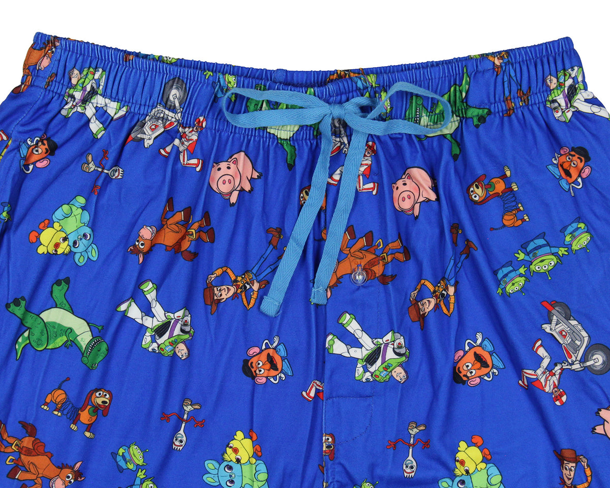 Disney Toy Story Men's AOP Character Design Lounge Sleep Pajama Pants