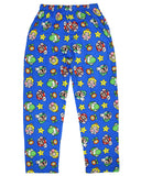 Nintendo Men's Super Mario Luigi Peach Yoshi AOP Soft Sleep Pajama Pants