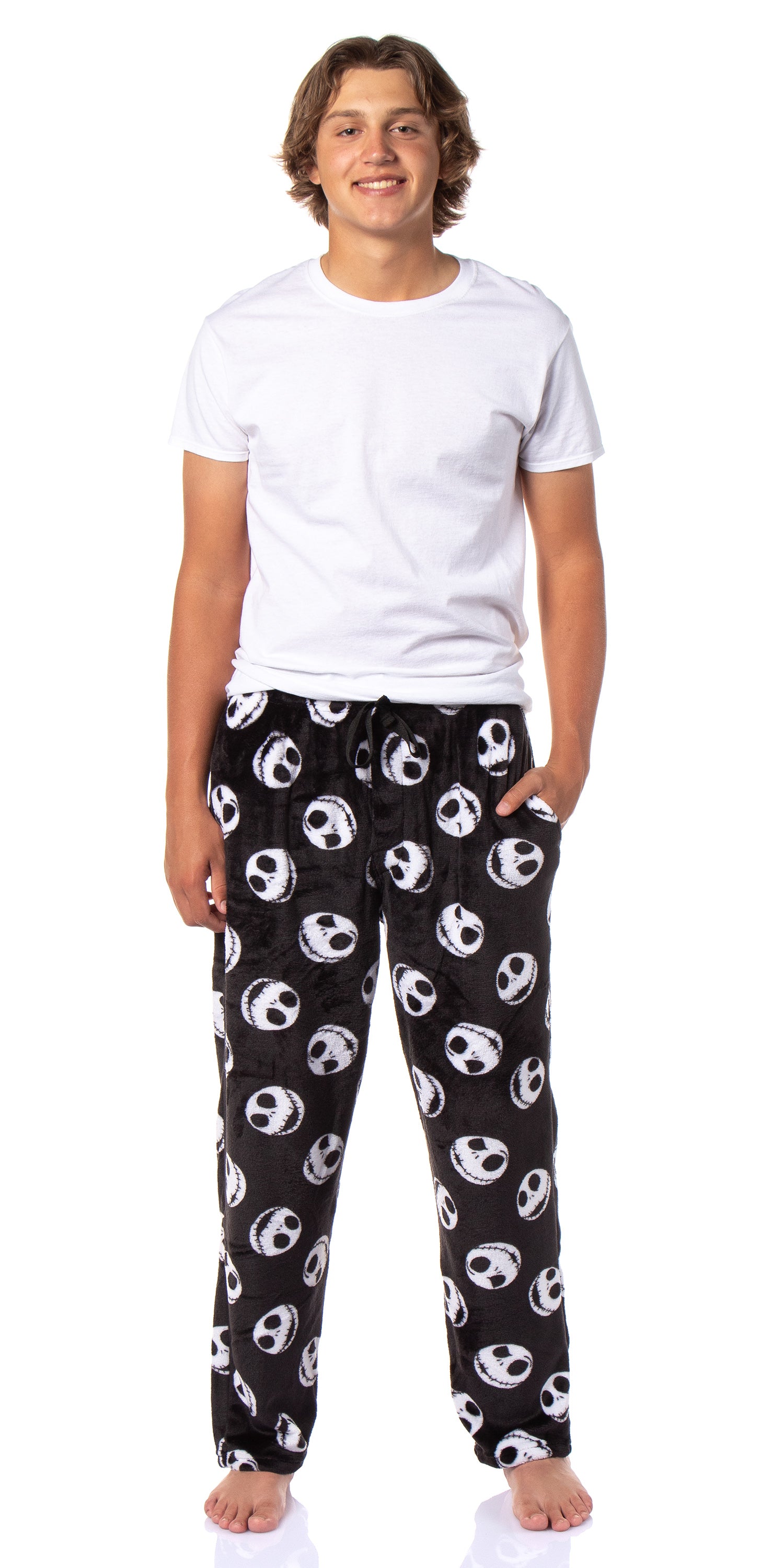 Disney Nightmare Before Christmas Men's Jack Skellington Plush Pajama Pant