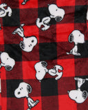 Peanuts Snoopy Men's AOP Character Toss Fleece Pajama Pant Lounge Sleep