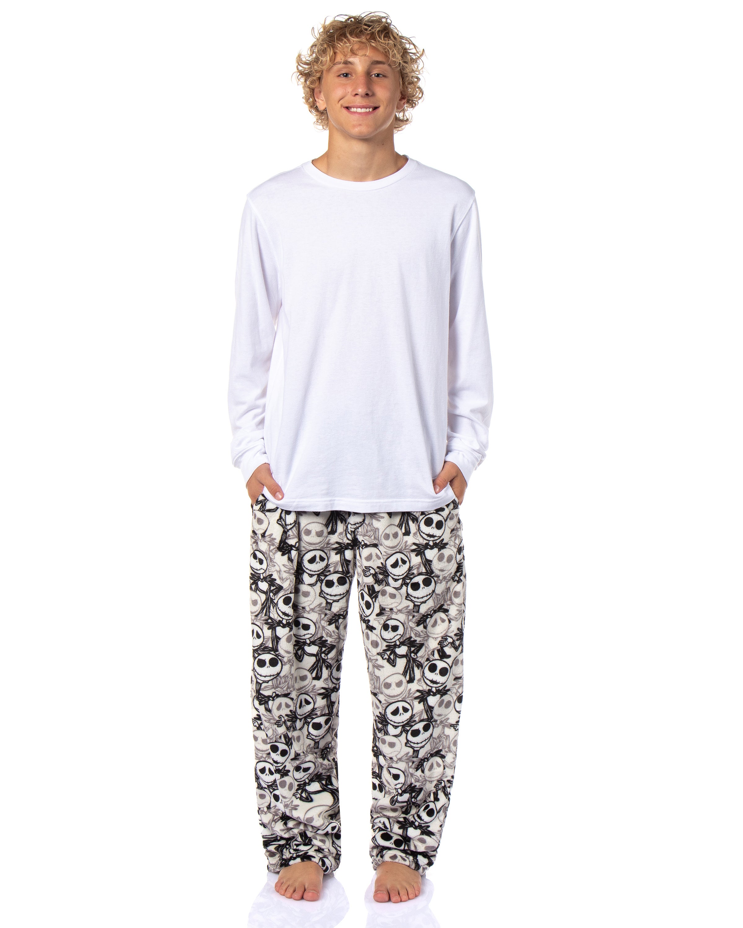 Disney The Nightmare Before Christmas Men Plush Fleece Pajama Lounge Pants
