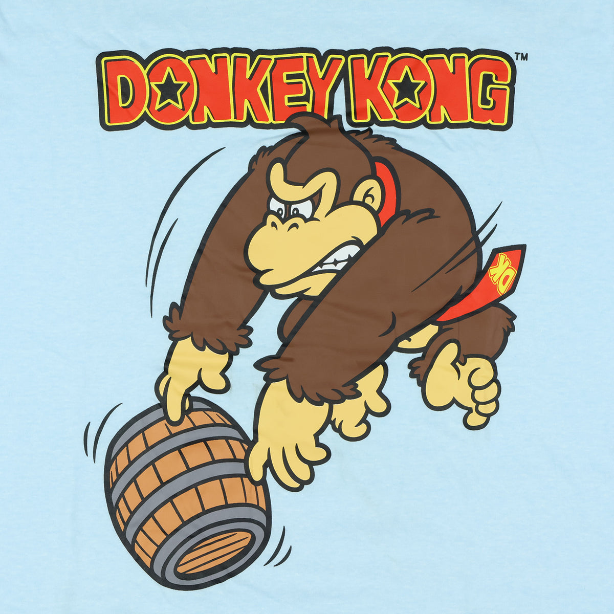 Donkey Kong T-Shirt Men's DK Logo Design Short Sleeve Ringer Tee