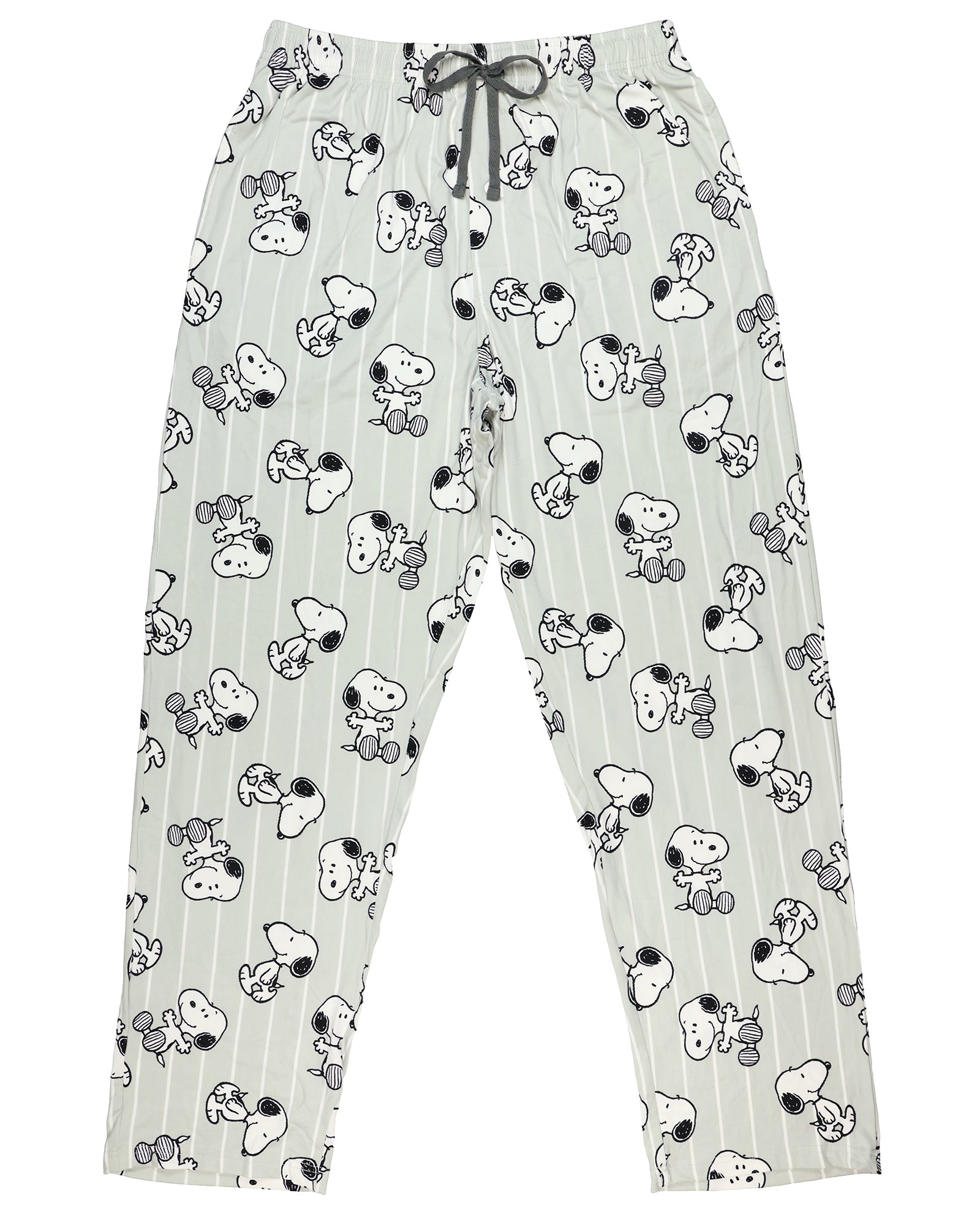 Peanuts Pajamas Men's Snoopy AOP Striped Lounge Sleep Pajama Pants