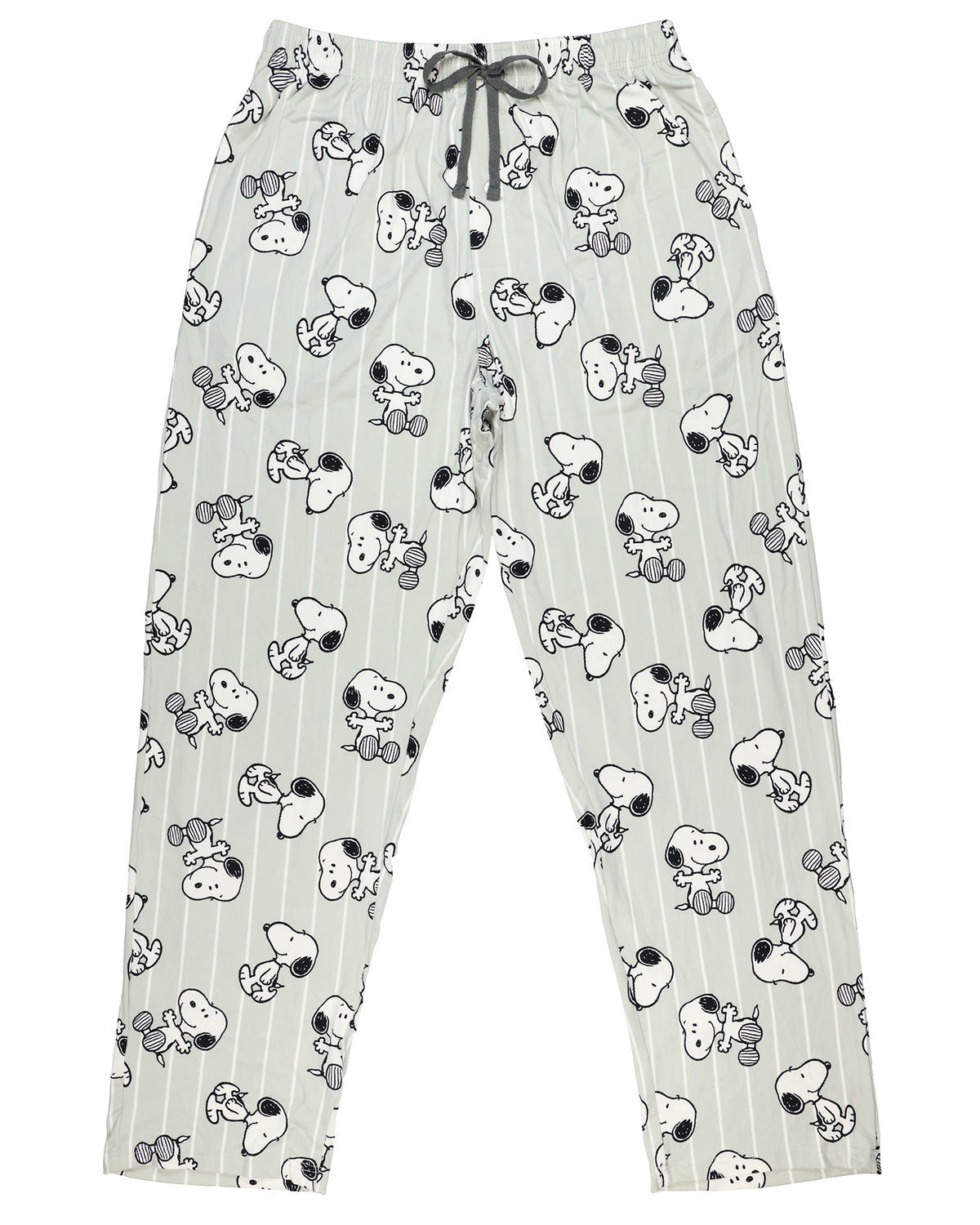 Peanuts Pajamas Men's Snoopy AOP Striped Lounge Sleep Pajama Pants