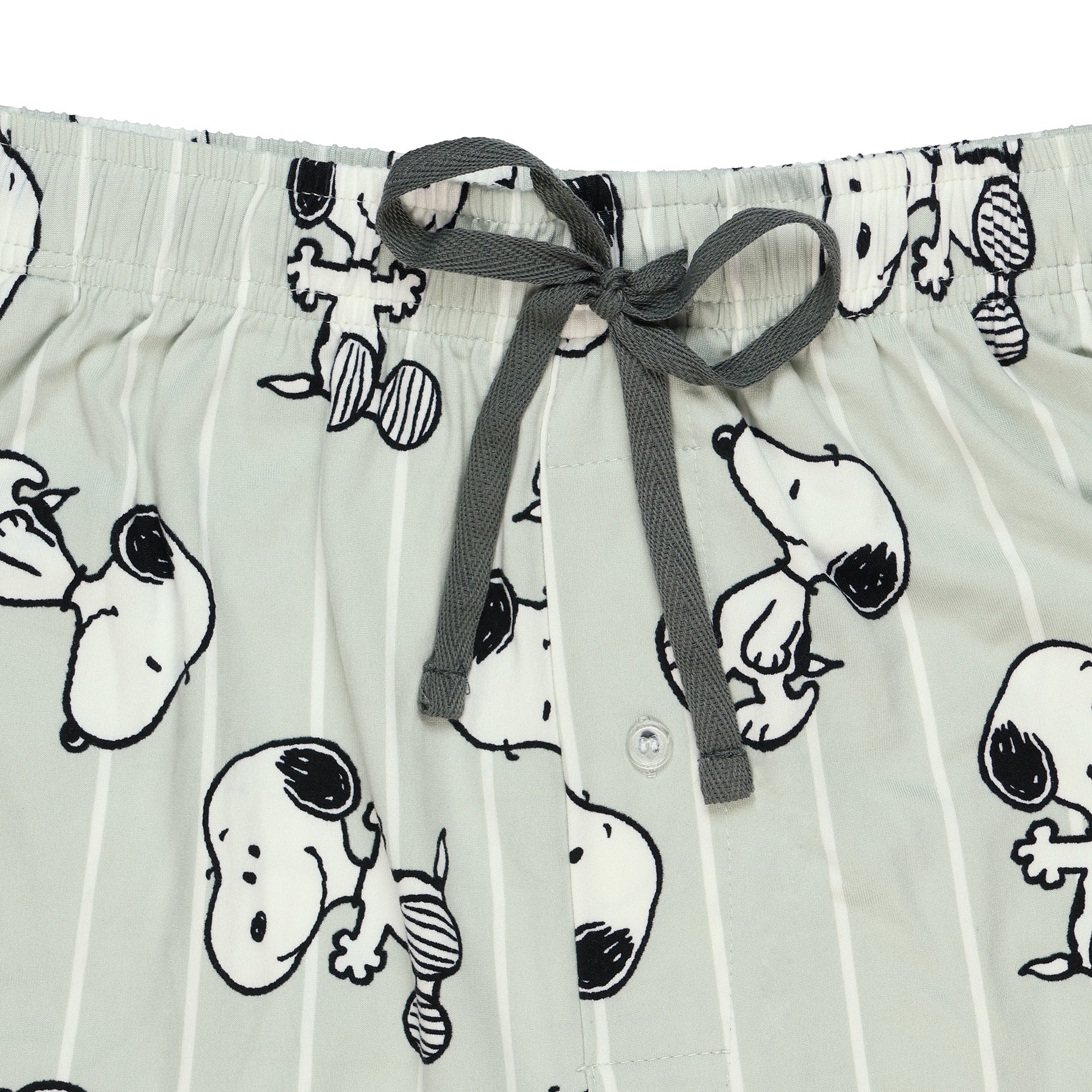 Peanuts Pajamas Men's Snoopy AOP Striped Lounge Sleep Pajama Pants