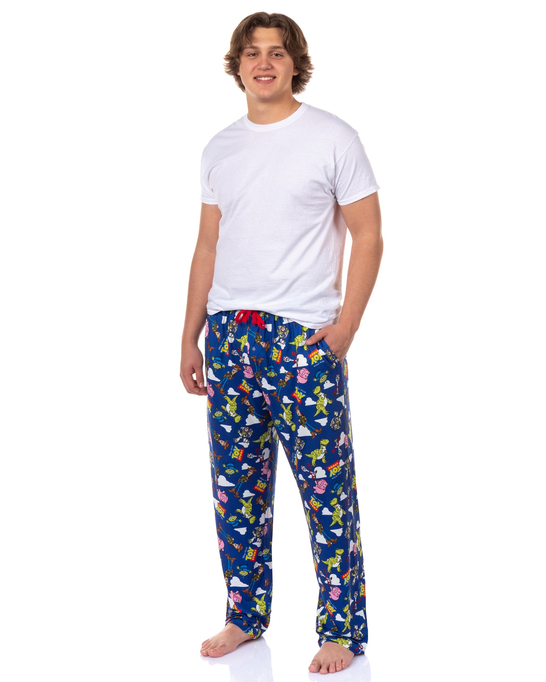 Disney Toy Story Pajamas Men's Allover Character Design Lounge Sleep Pants