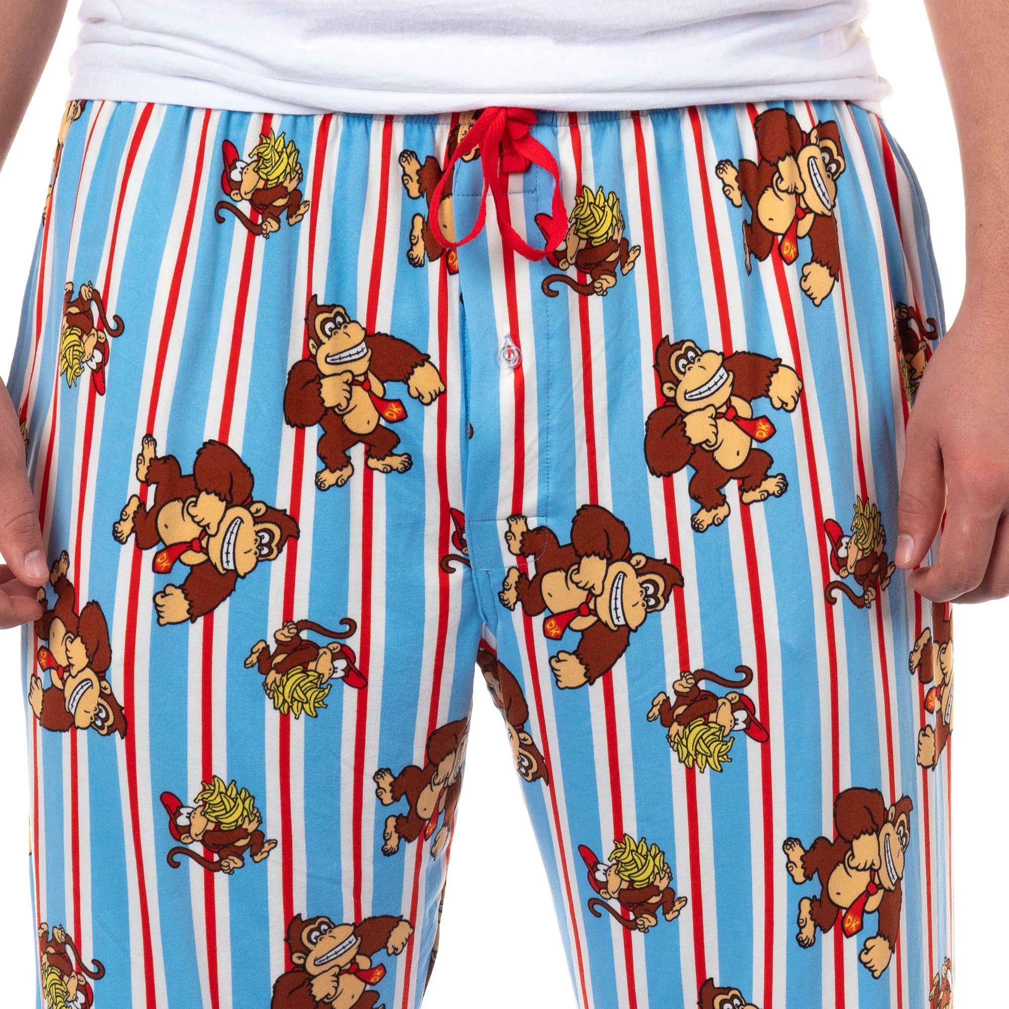 Nintendo Donkey Kong Pajamas Men's Diddy Kong Bananas Lounge Pajama Pants