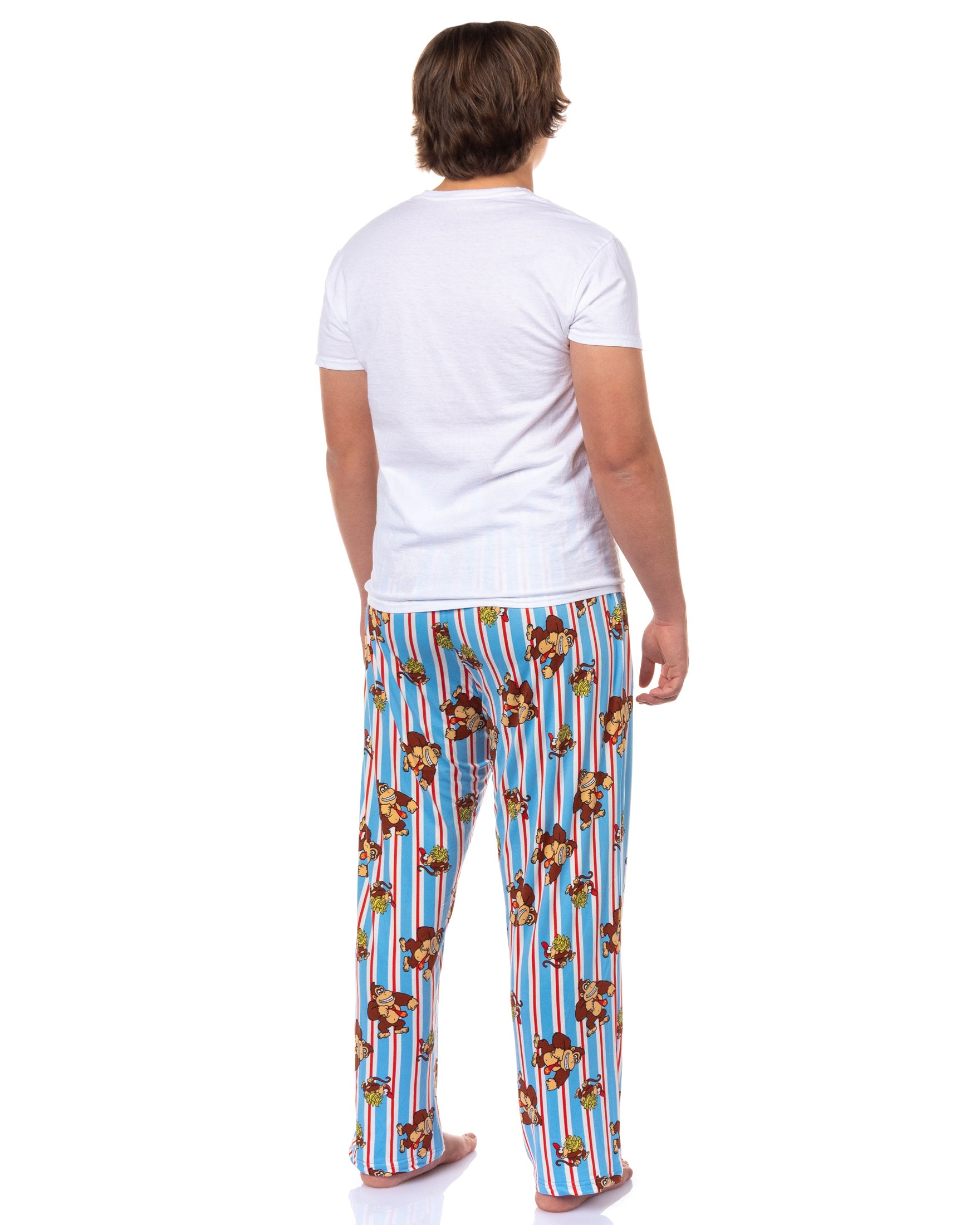Nintendo Donkey Kong Pajamas Men's Diddy Kong Bananas Lounge Pajama Pants