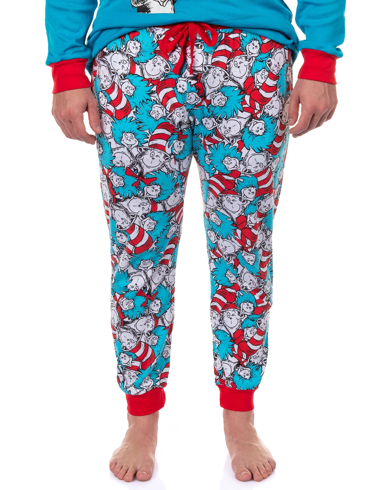 Dr. Seuss Cat In The Hat Book Cover Matching Family Pajama Set