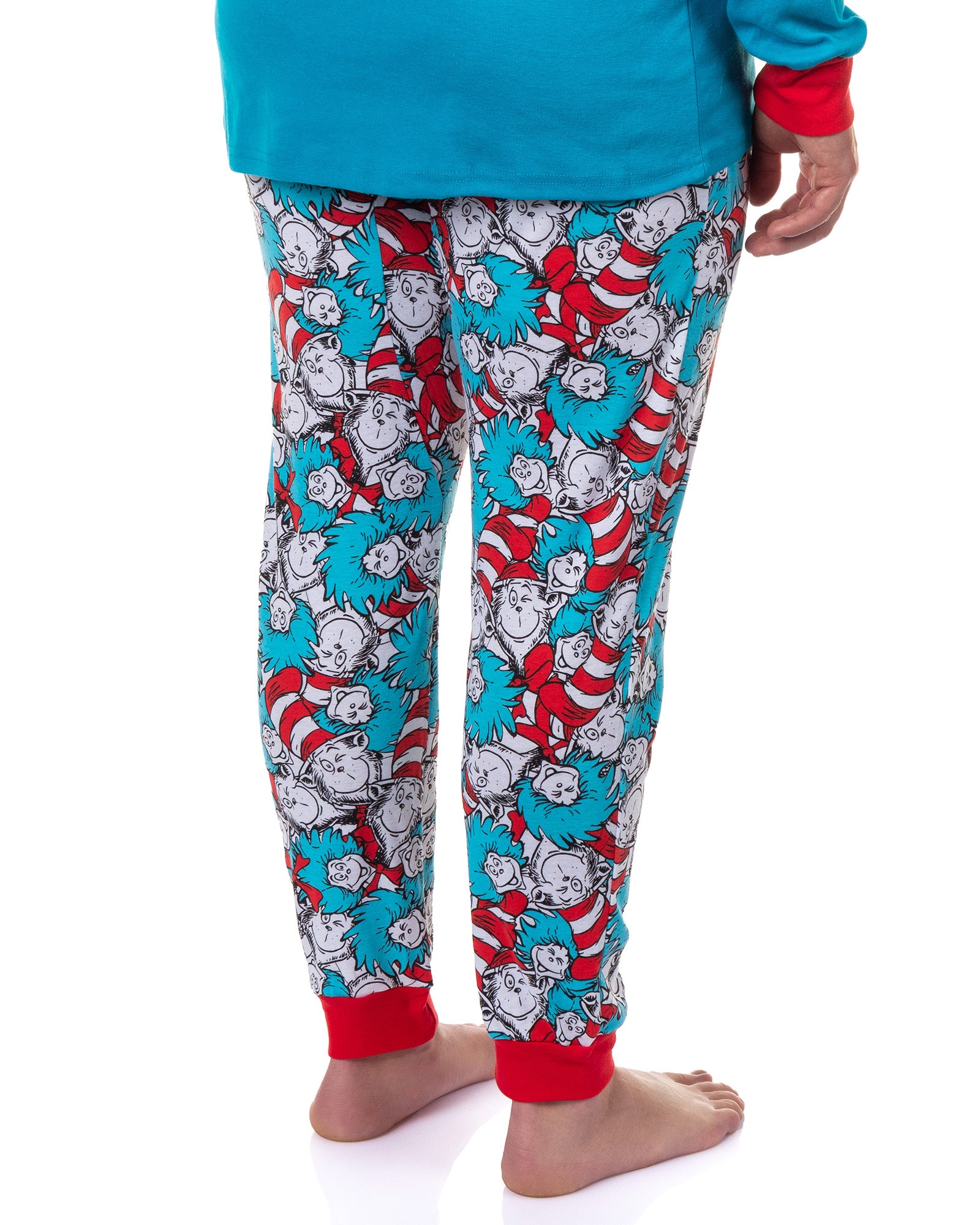Dr. Seuss Cat In The Hat Book Cover Matching Family Pajama Set