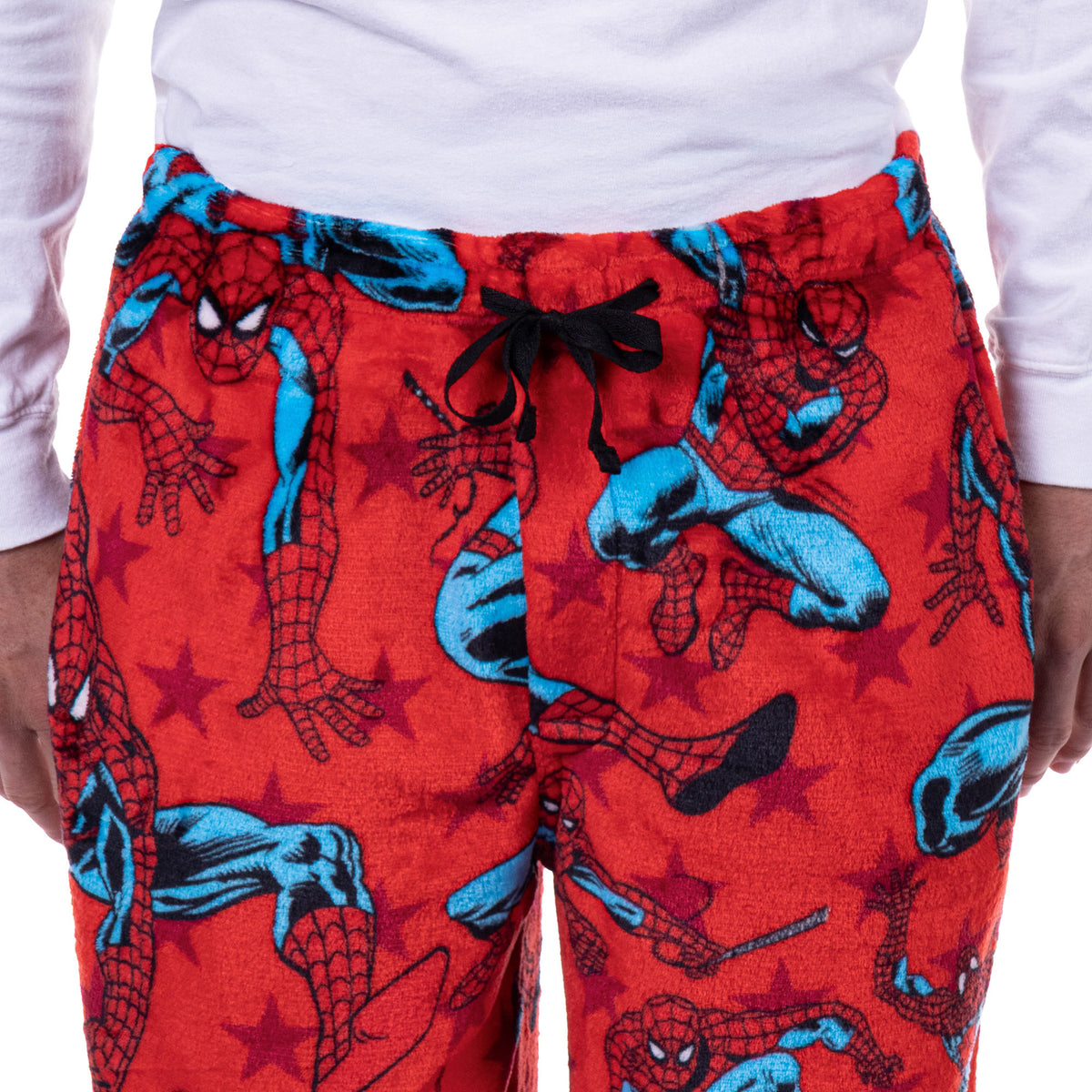 Marvel Spider-Man Pajamas Men's Fleece Multi Pose Lounge Sleep Pants