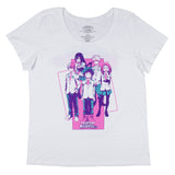 My Hero Academia Blue & Purple Group Boyfriend Fit Women's T-Shirt Plus Size