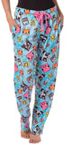 Minecraft Women's Chibi Animal Face Blocks AOP Pajama Lounge PJ Pants