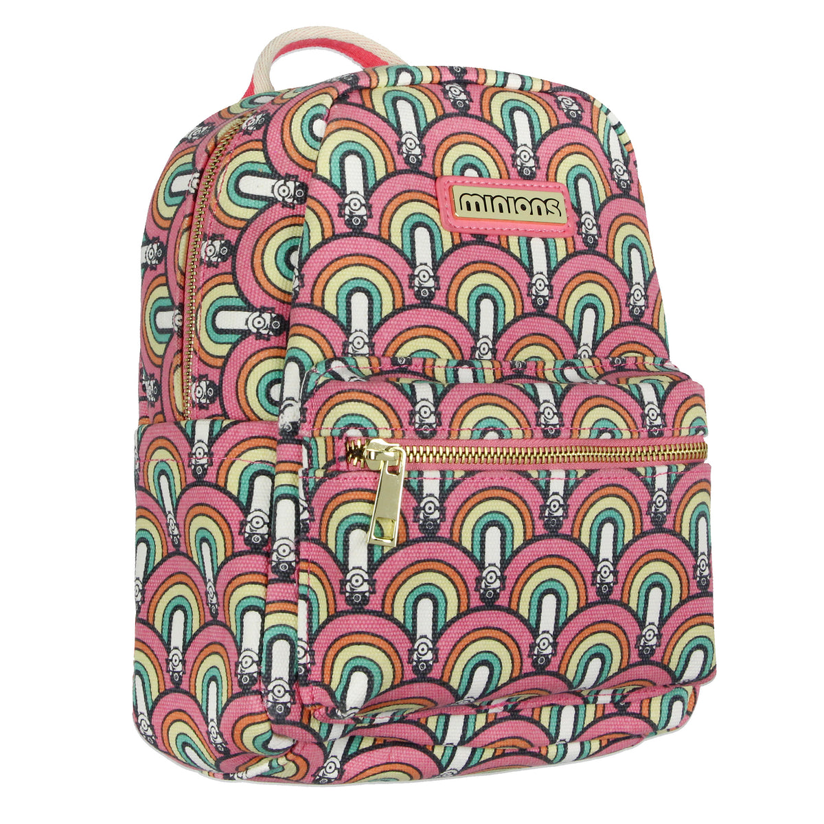 Despicable Me Minions Artist Series Rainbow Mini Canvas Backpack 11"