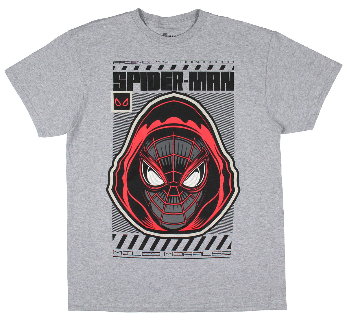 Marvel Comics Men's Miles Morales Friendly Spider-Man Adult T-Shirt