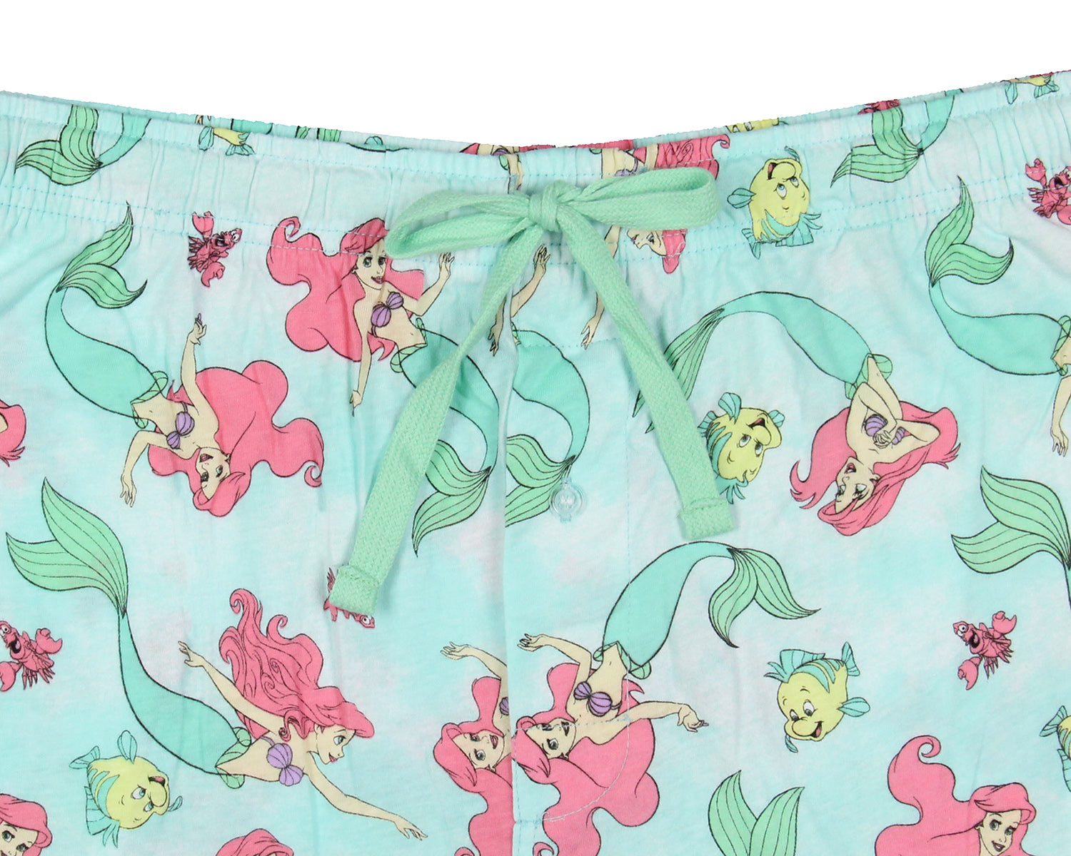 Disney Adult The Little Mermaid Ariel Flounder Sebastian Pajama Sleep Pants