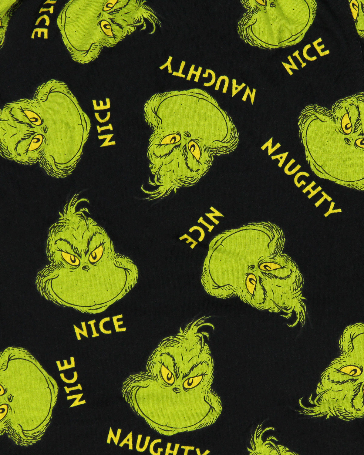 Dr. Seuss The Grinch Men's Naughty Nice Grinch Face AOP Boxers