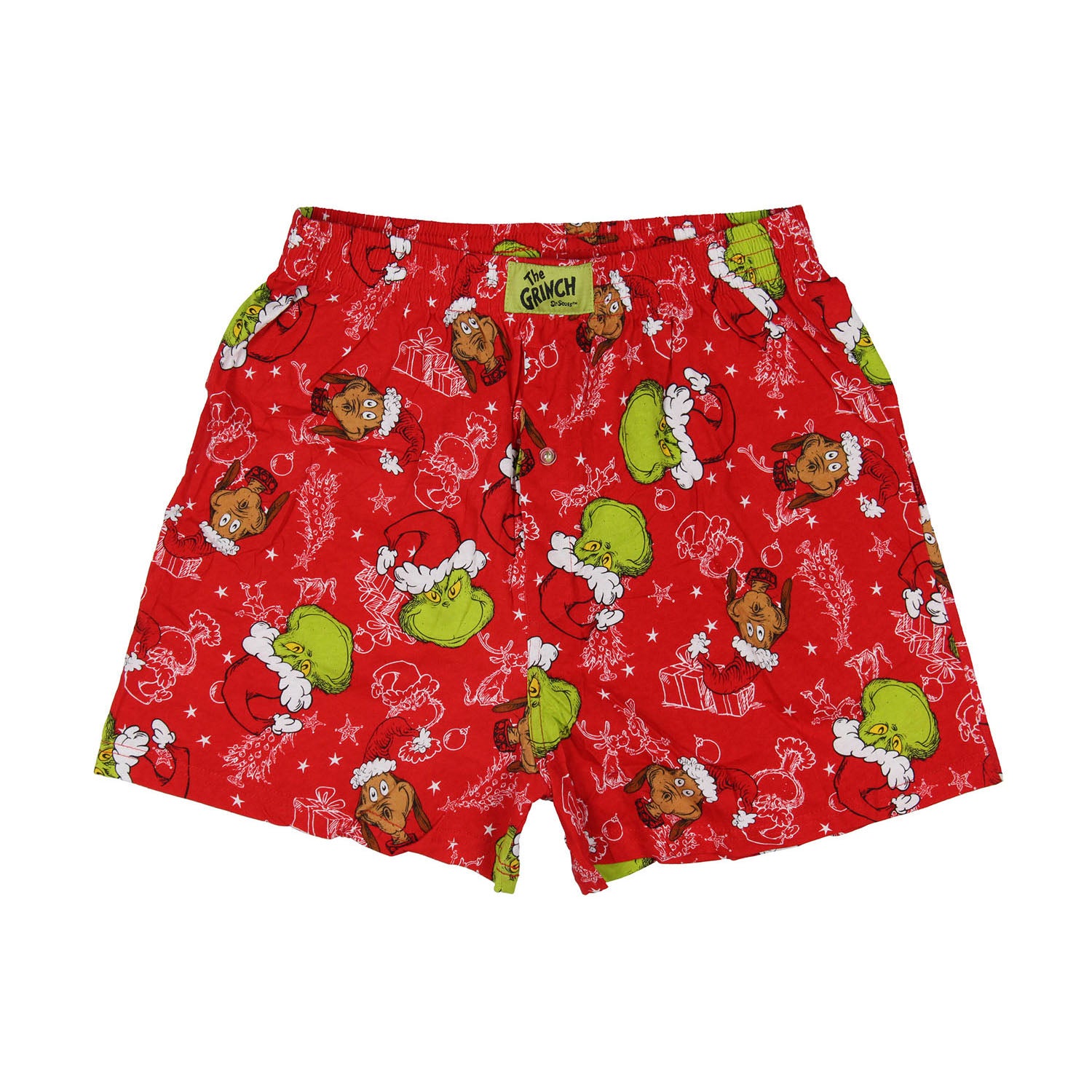 Dr. Seuss The Grinch Men's Max Grinch Cindy Lou Who AOP Boxers