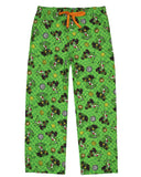 Super Mario Mario Kart Men's Yoshi Checkered Adult Sleepwear Pajama Pants