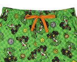 Super Mario Mario Kart Men's Yoshi Checkered Adult Sleepwear Pajama Pants