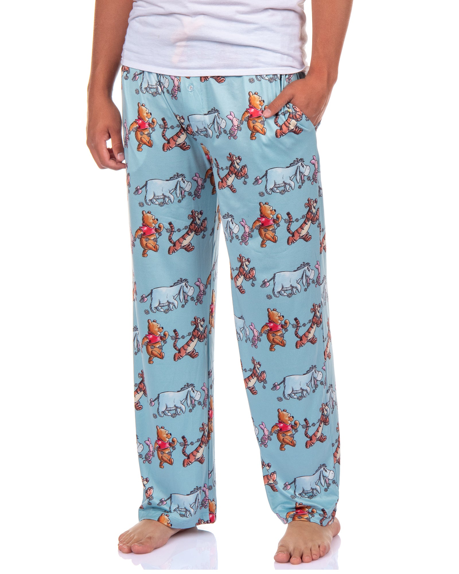 Winnie The Pooh Pajama Pants Tigger Piglet Eeyore Daisy Adult PJ Bottoms