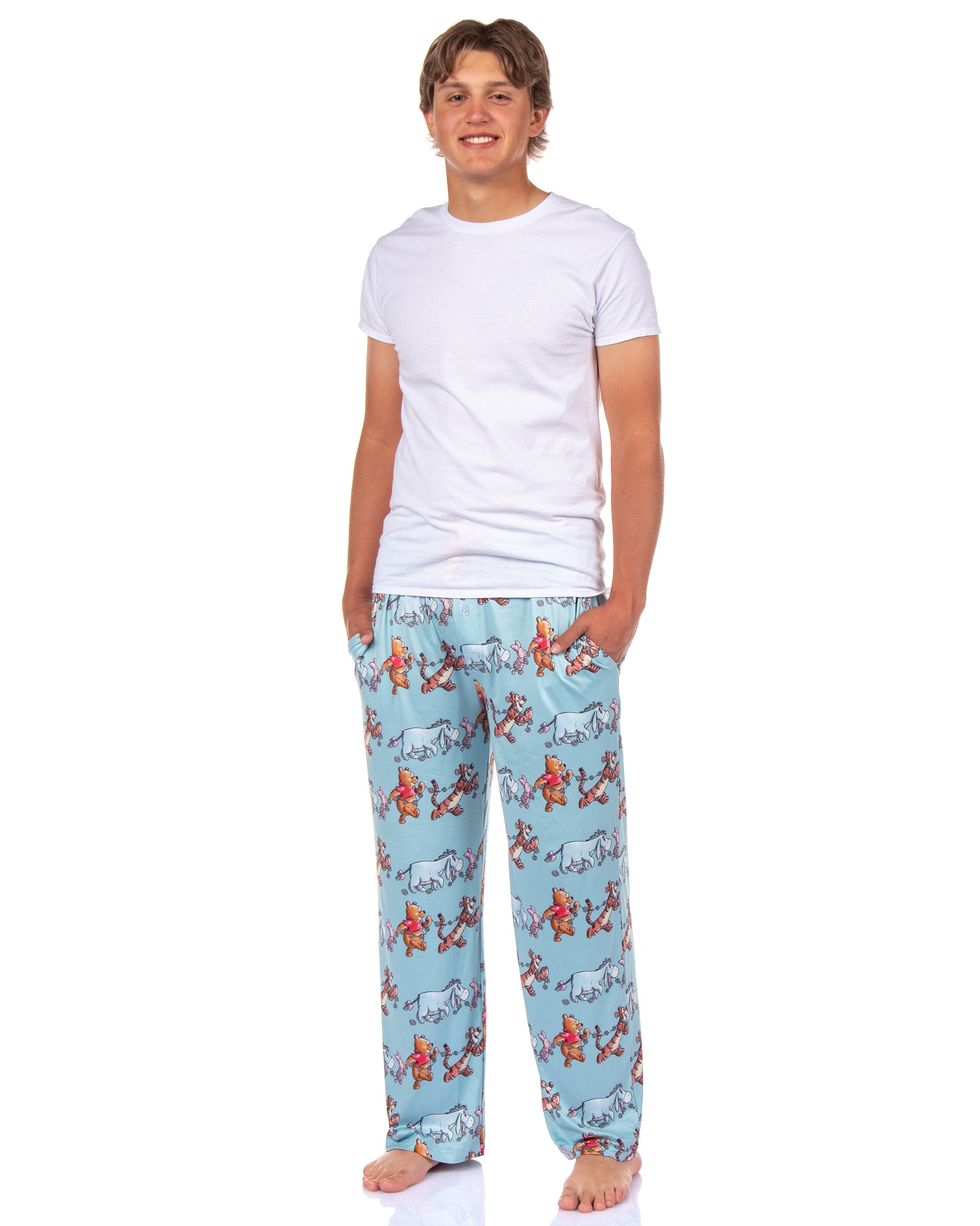 Winnie The Pooh Pajama Pants Tigger Piglet Eeyore Daisy Adult PJ Bottoms