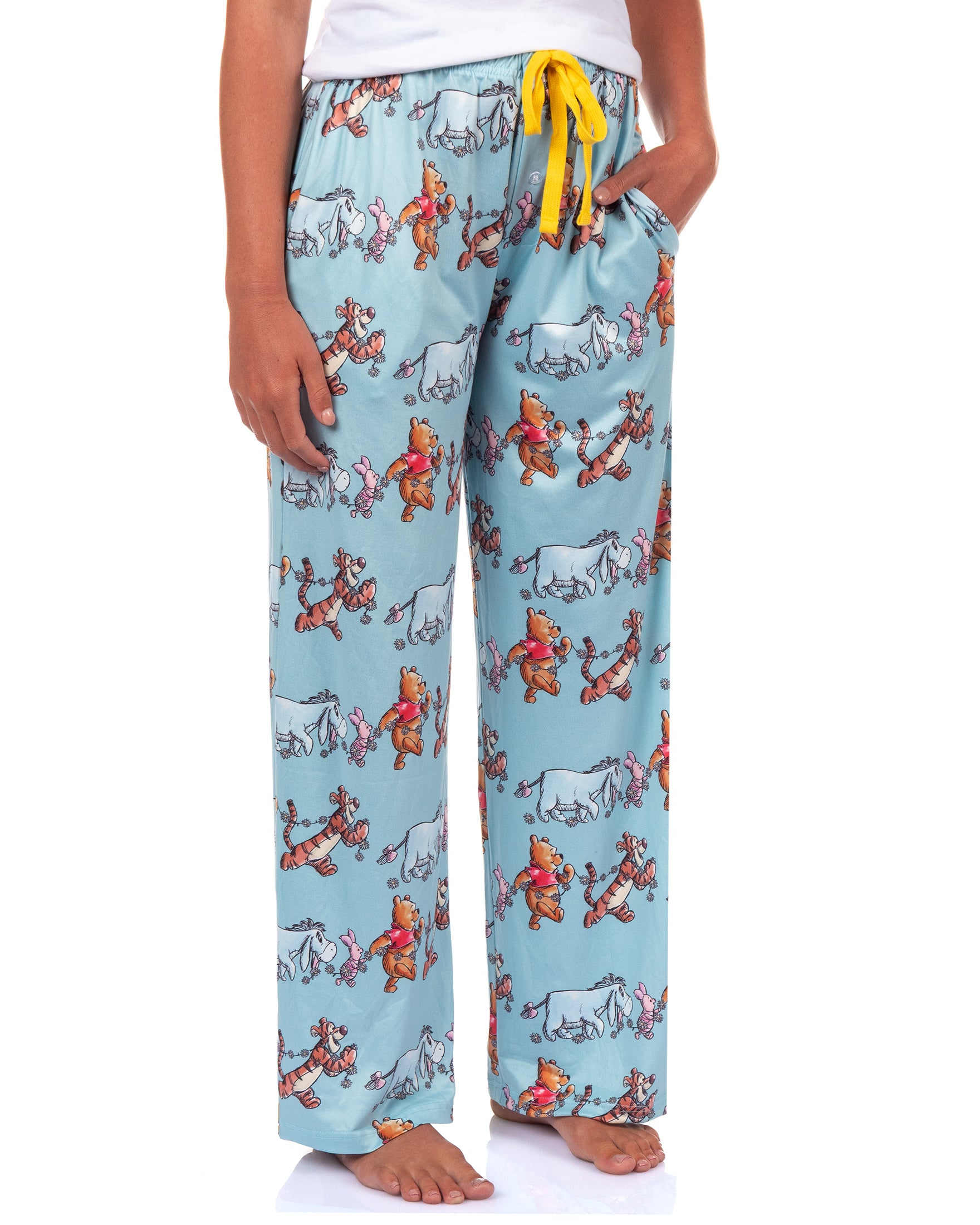 Winnie The Pooh Pajama Pants Tigger Piglet Eeyore Daisy Adult PJ Bottoms