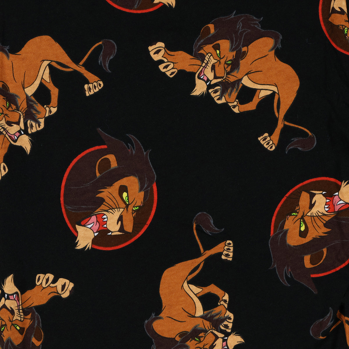 Disney The Lion King Pajama Pants Scar All Over Print PJ Lounge Joggers