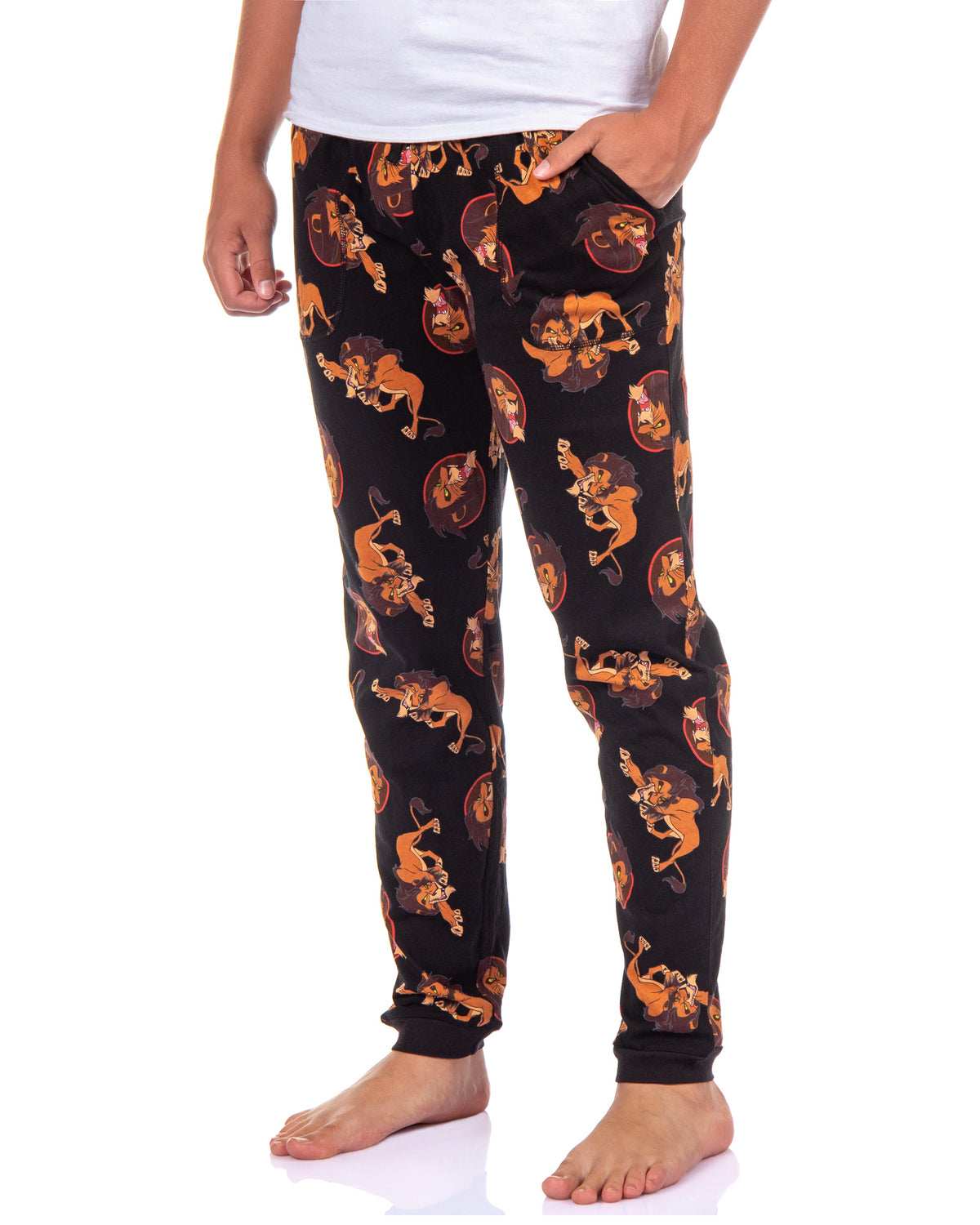 Disney The Lion King Pajama Pants Scar All Over Print PJ Lounge Joggers