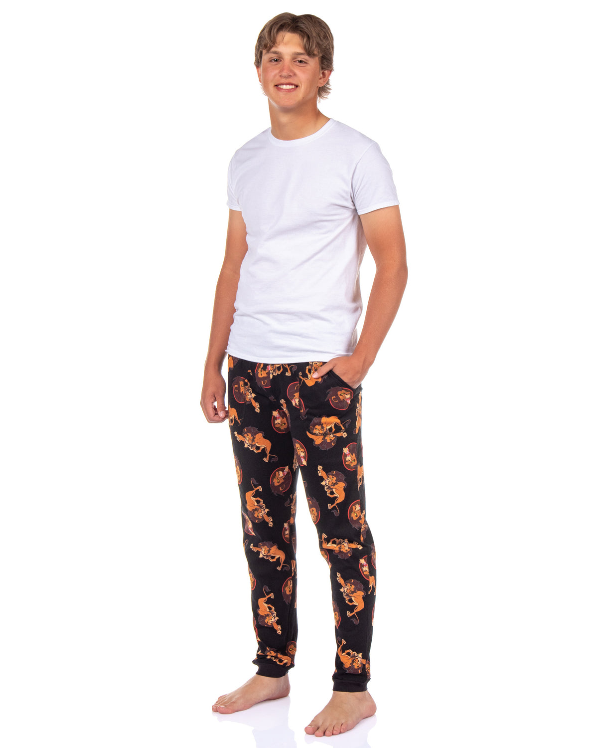 Disney The Lion King Pajama Pants Scar All Over Print PJ Lounge Joggers