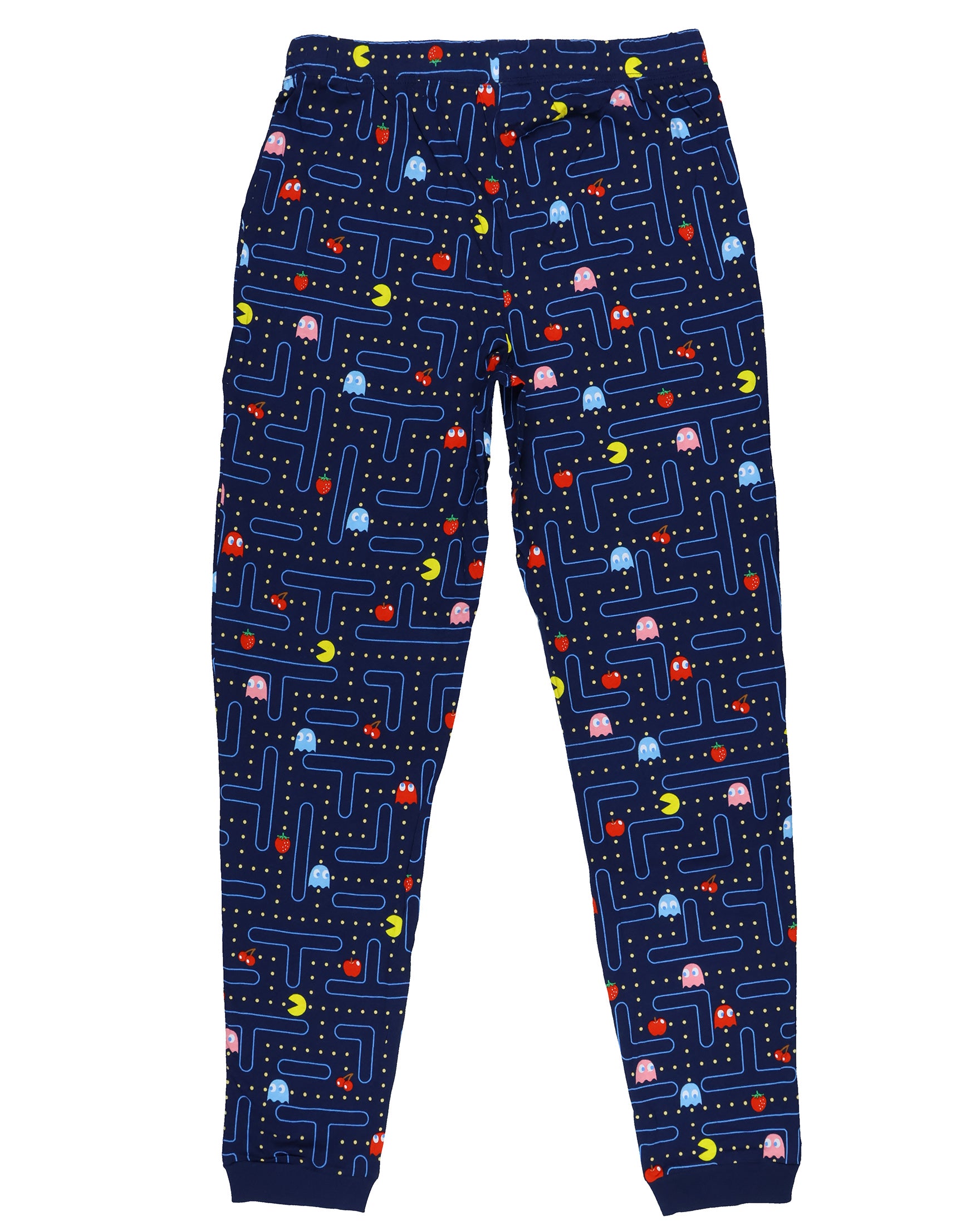 Pac-Man Pajama Pants Mens Blinky Inky Pinky Game Character PJ Joggers